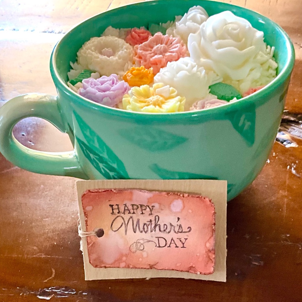 Custom 100% Soy Wax Apple Spice Candle in Reusable Coffee/Soup/Planter